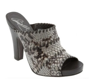 Donald Pliner, Python Print, Mule, Size 10, 5 in heel.